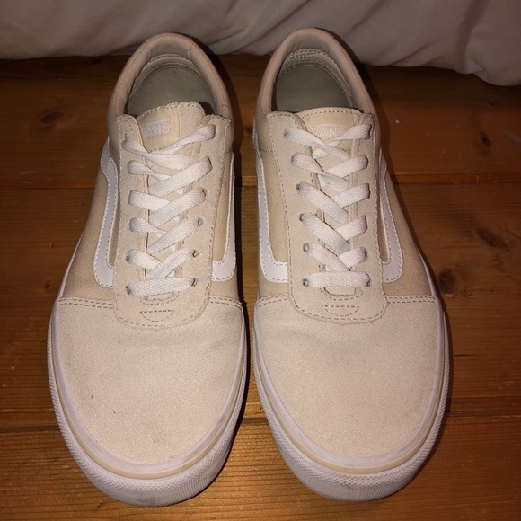 suede nude vans